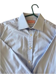 Thomas Pink Superfine Two Fold Blue Men’s Dress Shirt 15 1/2 X 36