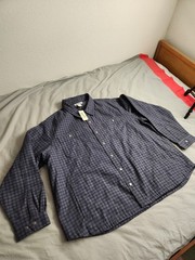 Duluth Fire Hose Flannel Lined Shacket Mens Size 4XL Blue Plaid Heavyweight NWT