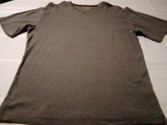 Structure Men’s V neck Pullover Casual Shirt Size M Very Soft, Short Sleeve