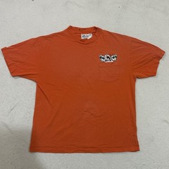 Vintage Disney 101 Dalmatians Embroidered Pocket T-Shirt XL Orange