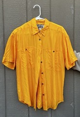 Forenza Vintage Yellow Silk Button Up