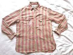 Double RL RRL Plaid Flannel Shirt Side Gussets Size M From Japan