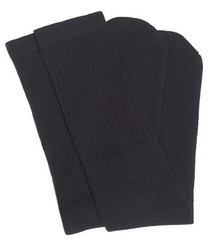 25″ Knee high classic plain Solid Black tube socks