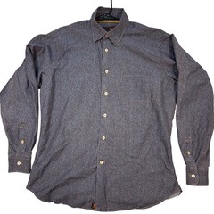 Robert Talbott Button Down M Mens Micro Floral Print Long Sleeve Blue
