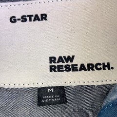 G-Star Raw Limited Edition Shirt Mens Medium Blue Denim Raw Research Streetwear