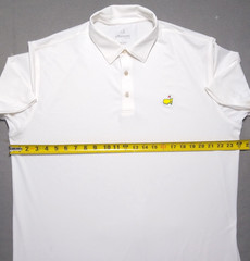 Masters Tech Large 46″ White Performance Polo Augusta National Golf Logo