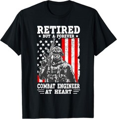 Army Combat Engineer Quote for a Retired Combat Shirt Made in USA Size S to XL