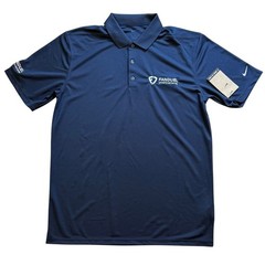 NWT Nike x Fan Duel Sports Network Navy Blue Golf Polo Fantasy Betting Medium