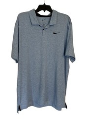 Nike Dri-Fit Tour Light Photo Blue Golf Polo Size XL New DV3123-435 MSRP $80