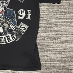 Uncle Sam Skull Graphic Right to Bear Arms Black T-Shirt Liberty Size Medium