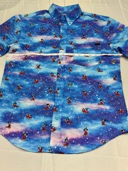 Disney RSVLTS Fantasia Sorcerer Mickey KUNUFLEX Button Up Shirt Men’s Medium