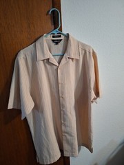 Elliott Short Sleeve Button Shirt Vietnam 97% Polyester/3% Rayon Tan/multicolor