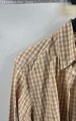 Ermenegildo Zegna Mens Multicolor Plaid Long Sleeve Button-Up Shirt Size Small