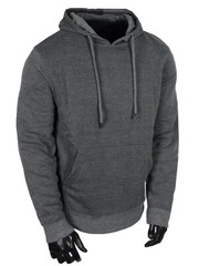 Hoodie Pullover Dark Gray Jacket Fleece Pull-Over Kangaroo Pocket SLIM FIT Hoody