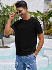 Manfinity Basics Men Solid Tee fitted T-shirt Summer shirt