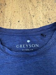 Greyson Xxl Golf Performance Brrr Tech-UPF-4 Way Stretch Tee-Navy-