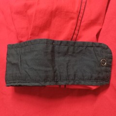 Marc Ecko Cut & Sew Deadly Threads Snap Shirt Mens XL LS Red Flap Pockets