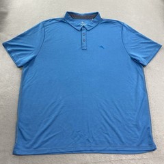 Tommy Bahama Polo Shirt Mens XXXL Vibrant Sea Blue Kohala Peak Golf