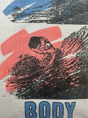 VTG 90s Surf Gear Body Boarding T-Shirt Mens XL X-Large Surf Beach Neon
