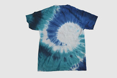 Disney Mickey Mouse Mens Mickey Mouse Blue Spiral Tie Dye Shirt New Small