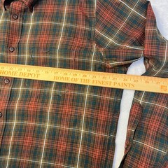 Pendleton Canterbury Cloth Button Down Plaid Shirt Pima Cotton Merino Wool Blend