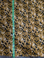 Stacey Adams geometric button down men’s brown shirt Size XXL Linen Blend 108