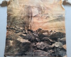 Time Space Men’s Apparel Moonscape Ecru T- Shirt – Size: Medium – Cotton