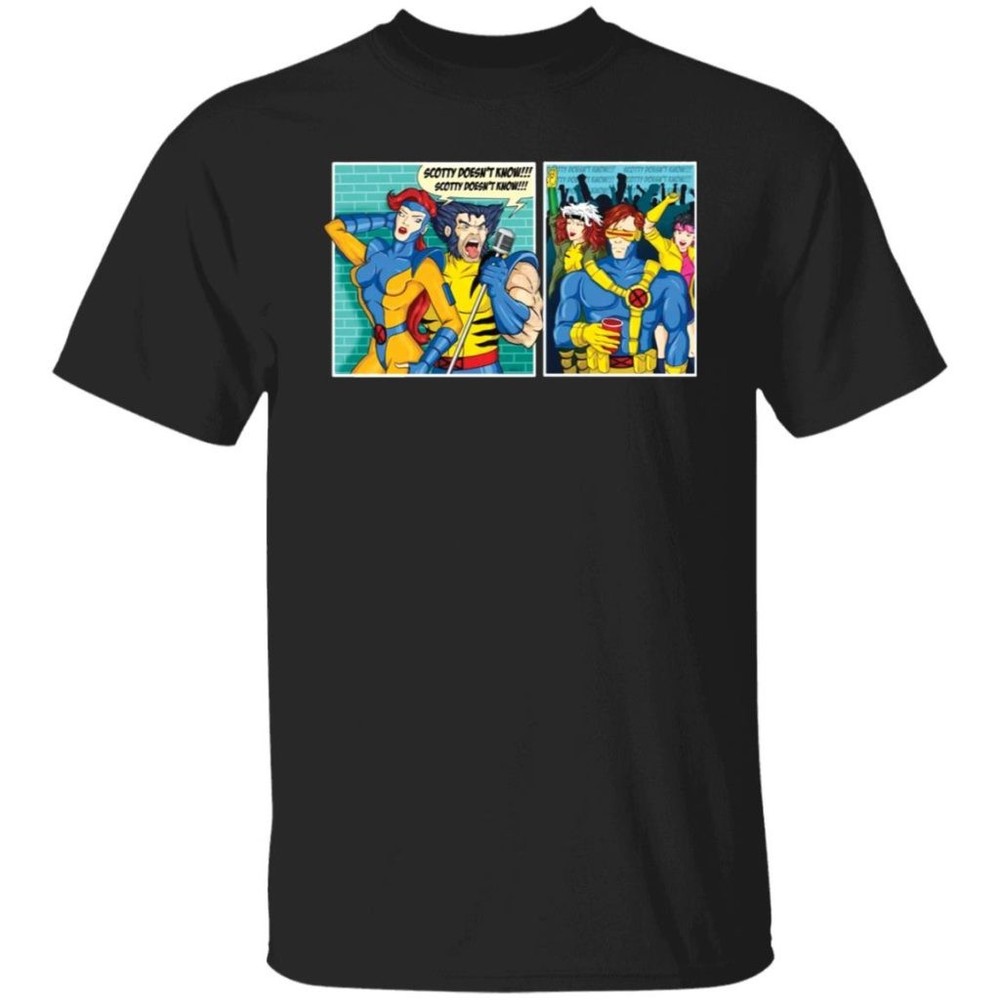 Jean Grey and Performance Scotty Doesn’t Know mashup Xmen T-Shirt Size S-4XL