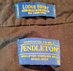 Pendleton Lodge Shirt Medium Plaid Wool Lined Button Front Machine Washable