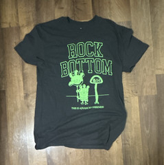 SpongeBob SquarePants Rock Bottom Men’s M Black Graphic Print Crew Neck Tee