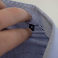 DAMAGED Camicissima Slim Blue 45-18 Collared Dress Shirt