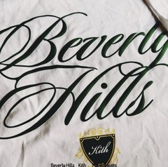 Kith Beverly Hills Script Tee • STORE EXCLUSIVE • L • White • 2024 • SHIPS TODAY