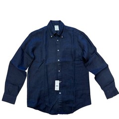 Brooks Brothers Men’s Regular Fit Solid 100% Linen Button Down Long Sleeve Shirt