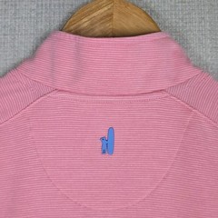 JOHNNIE-O x RAVINIA GREEN CC Mens Medium Performance 1/4 Zip Pullover Pink Golf