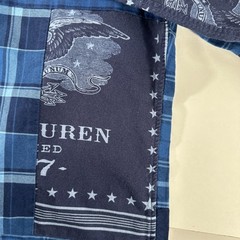 NWT Ralph Lauren Men’s Plaid Patchwork Eagle Stars Shirt Sz Small 2019 Holiday