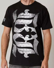 ROCK REVIVAL JEANS Black LAFLIN Regular Fit Short Sleeve Graphic T-shirt NWT
