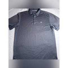 Travis Mathew Performance Polo Men’s Large Charcoal Gray