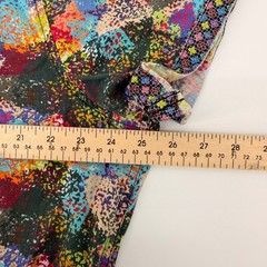 Robert Graham Button Down Men XL Multicolor Abstract Splatter Short Sleeve Shirt