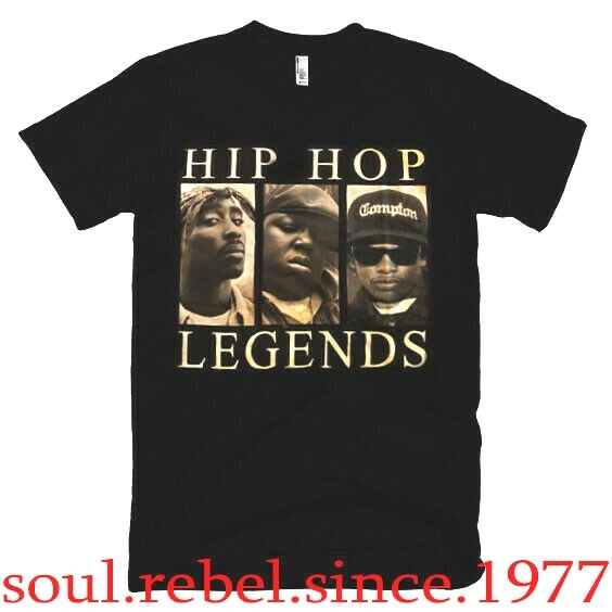 LEGENDS TUPAC BIGGIE EAZY-E RAP HIP HOP T SHIRTS