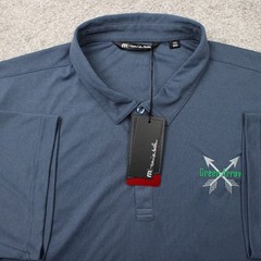 Travis Mathew Polo Shirt NWT Mens 3XL Blue Prestige Pure Performance Golf S/S