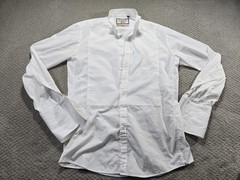 Thomas Pink Shirt Mens 15.5 39cm White Marcella Tuxedo Formal Dress Slim Fit