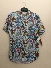 Marvel Superhero Button Up Size S Kohl’s NWT