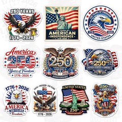 America 250 Years of Freedom Sticker Pack 10Pcs 3 Inch – USA 250Th Anniversary 1