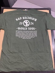 Bad Religion World Tour 2024 How Could Hell Be Anyworse XL Shirt Men’s Green