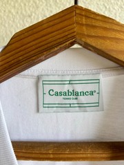 Casablanca Tennis Club Graphic T Shirt White Luxury Designer Resort Wear