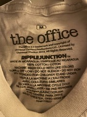 Ripple Junction The Office Assistant to the Regional Manager Shirt Medium Sliver