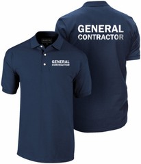 General Contractor polo shirt, Construction polo, Manager, Building Inspector