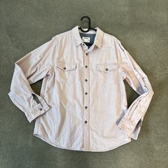 SVRN CODE Pink Flannel Button Front Shirt Men’s Size Medium