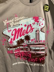 Authentic Universal HHN Halloween Horror Nights 2025 Mel’s Die In Diner Shirt L