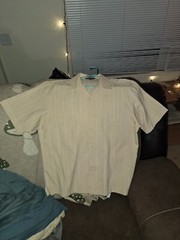 Elliott Short Sleeve Button Shirt Vietnam 97% Polyester/3% Rayon Tan/multicolor